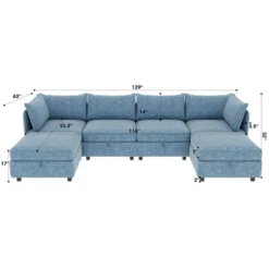 Christopher Knight Home Alvis Modular Chenille Storage U-Sofa 13 Christopher Knight Home Alvis Modular Chenille Storage U-Sofa -Baxton Studio Sale Shop GUEST e5da5a45 aa37 426d b303 ffd17fefa901
