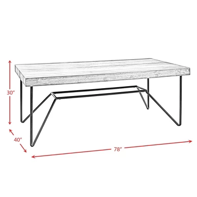 6pc Tyler Standard Height Dining Set Table, 4 Side Chairs And Bench Natural - Picket House Furnishings 2 6pc Tyler Standard Height Dining Set Table, 4 Side Chairs And Bench Natural - Picket House Furnishings - Image 2