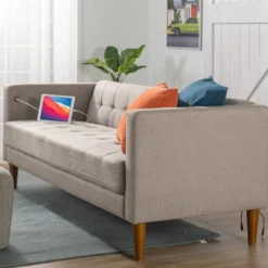 73" Pascal Sofa With USB Oatmeal - Zinus 9 73" Pascal Sofa With USB Oatmeal - Zinus -Baxton Studio Sale Shop GUEST e67726bd ed1d 46cc b8a0 88555965ac04