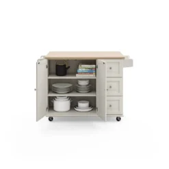 Dolly Madison Kitchen Cart With Wood Top - Home Styles -Baxton Studio Sale Shop GUEST e6b1a483 a957 4518 8531 33b353e8cf2d