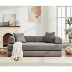 3 Seat 4-in-1 Folding Convertible Out Sleeper Sofa Bed, King Size 78.5" -Baxton Studio Sale Shop GUEST e6b738c2 9087 4153 8178 b413105084e9