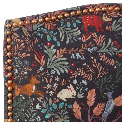 Ayala Nail Button Patterned Dining Chair Frolic Navy - Skyline Furniture 4 Ayala Nail Button Patterned Dining Chair Frolic Navy - Skyline Furniture - Image 4