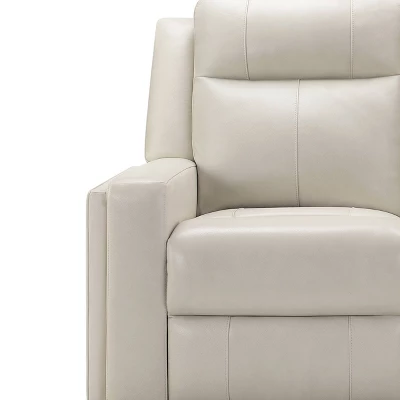 Randi Top Grain Leather Manual Reclining Loveseat Ivory - Abbyson Living 2 Randi Top Grain Leather Manual Reclining Loveseat Ivory - Abbyson Living - Image 2