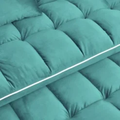 CAVINAS Velvet Pull-Out Sofa Bed, Versatile Foldable Sofa, Modern Loveseat Sofa With Usb Port/Ashtray/Swivel Phone Stand, Sleeper Sofa Couch -Baxton Studio Sale Shop GUEST e79c337f 1a1d 4226 a4f1 0e72f0613270