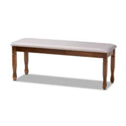 Corey Fabric Upholstered And Wood Dining Bench - Baxton Studio -Baxton Studio Sale Shop GUEST e7a2705e 5249 4302 b1ea 54873d4ea0b1