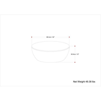 WyndenHall Keystone Drum Coffee Table Natural: Mango Wood, Modern Industrial Style, No Assembly Required 7 WyndenHall Keystone Drum Coffee Table Natural: Mango Wood, Modern Industrial Style, No Assembly Required - Image 7