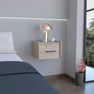 Sapphtopaz Floating Nightstand With Handy Drawer And Surface Modern Night Stand With Wall-Mounted Design Bedroom Decor For Bedroom, Living Room 10 Sapphtopaz Floating Nightstand With Handy Drawer And Surface Modern Night Stand With Wall-Mounted Design Bedroom Decor For Bedroom, Living Room - Image 10