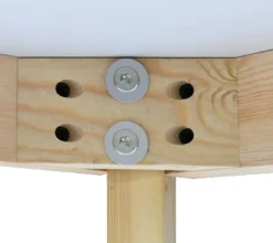 Norman9075+Spoon 4 -Piece Round-Shaped With 4 Upholstered Chairs Dining Set -The Pop Maison -Baxton Studio Sale Shop GUEST e8100825 b9b8 4517 b7df 7922ad06feee