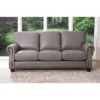 Logan Leather Sofa Gray - Abbyson Living