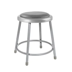 2pk Heavy Duty Vinyl Padded Steel Barstool Gray - Hampden Furnishings