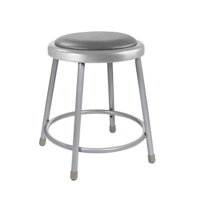2pk Heavy Duty Vinyl Padded Steel Barstool Gray - Hampden Furnishings 1 2pk Heavy Duty Vinyl Padded Steel Barstool Gray - Hampden Furnishings