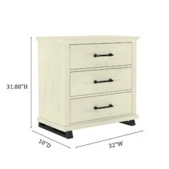 Festivo 3pc Contemporary 9 Drawer Dresser And 3 Drawer Nightstand Set Saw Cut Off-White: MDF, Metal Legs, Anti-Tip -Baxton Studio Sale Shop GUEST e89e229b 1a62 4e4c b66b cfd7489d60d0