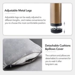 Modern Velvet Loveseat Sofa With Metal Legs And Two Pillows-ModernLuxe 15 Modern Velvet Loveseat Sofa With Metal Legs And Two Pillows-ModernLuxe -Baxton Studio Sale Shop GUEST e8cd5b44 95ae 4f3e 818c b26e036aaaa4