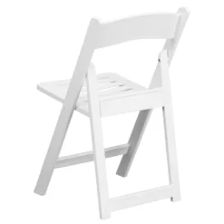 Emma And Oliver 2 Pack White Resin Slatted Party & Rental Folding Chair Indoor Outdoor -Baxton Studio Sale Shop GUEST e8e0eb9f 942d 4f34 95aa 547f52a6c4e3