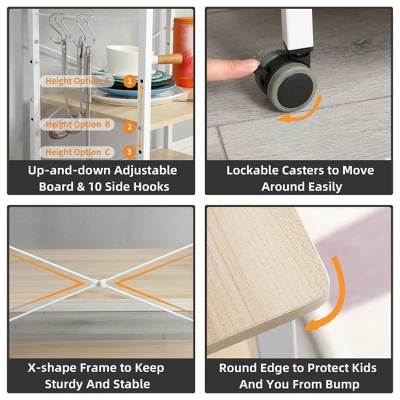 Somdot Baker's Rack Kitchen Utility Storage Microwave Stand 1 Somdot Baker's Rack Kitchen Utility Storage Microwave Stand