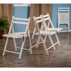4pc Robin Folding Chair Set White - Winsome -Baxton Studio Sale Shop GUEST e9432489 e687 4728 93cc 9ec03149f891