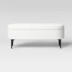 Storage Bench With Metal Legs Cream Boucle - Threshold™ -Baxton Studio Sale Shop GUEST e96846a9 5aa1 48ed a594 86cda8c86f49