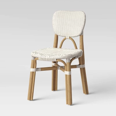 Canton Rattan And Woven Dining Chair White - Threshold™ 2 Canton Rattan And Woven Dining Chair White - Threshold™ - Image 2