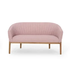 Christopher Knight Home Cheney Contemporary Channel Stitch Upholstered Loveseat With Curved Back -Baxton Studio Sale Shop GUEST e9b6ad89 f71f 43e2 8d43 8d9bedc927d3