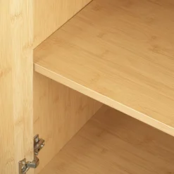 Aash 2-Doors Bamboo Cabinet With Black Metal Legs And 1 Adjustable Inner Shelves - The Pop Maison -Baxton Studio Sale Shop GUEST e9ca95fb a5a6 4757 9a39 faba77fd9d91