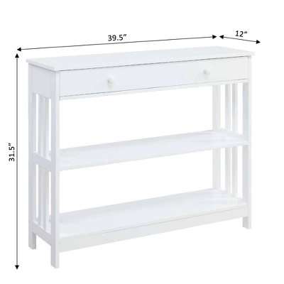 Mission 1 Drawer Console Table - Breighton Home 5 Mission 1 Drawer Console Table - Breighton Home - Image 5