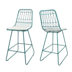 Set Of 2 Walcott Modern Iron Counter Height Barstools - Christopher Knight Home -Baxton Studio Sale Shop GUEST eadf8e62 85c3 4da1 ba3c 20ce8603ae99