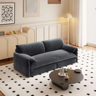 Modern Queen Size Pull-Out Sleeper Sofa Bed With Storage, 3-in-1 Convertible Sleeper Sofa Couch For Small Apartment Or Living Room–The Pop Home 10 Modern Queen Size Pull-Out Sleeper Sofa Bed With Storage, 3-in-1 Convertible Sleeper Sofa Couch For Small Apartment Or Living Room–The Pop Home - Image 10