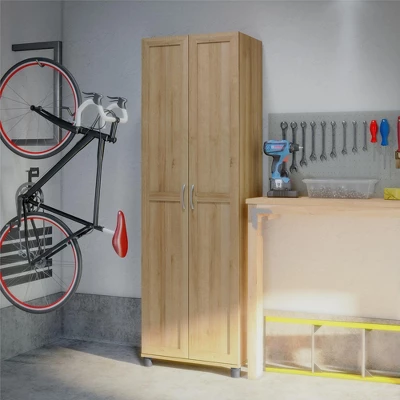 Basin Framed 24" Utility Cabinet, Natural 3 Basin Framed 24" Utility Cabinet, Natural - Image 3