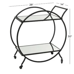 Contemporary Glam Metal Bar Cart - Olivia & May -Baxton Studio Sale Shop GUEST ebe6f16d a123 4e7d acac cd69a6cfa4ef