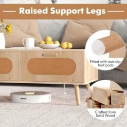 Costway Rattan Coffee Table Mid Century Modern Center Table With 2 Storage Drawers 17 Costway Rattan Coffee Table Mid Century Modern Center Table With 2 Storage Drawers -Baxton Studio Sale Shop GUEST ec2dfe5a 69b0 4549 9426 ee069f491a1d