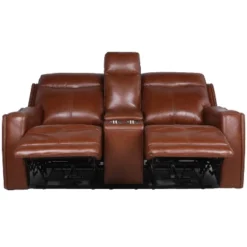 Natalia Power Loveseat Console Recliner Caramel Leather - Steve Silver Co. -Baxton Studio Sale Shop GUEST ec8f62f1 c45a 4d10 a695 8ea49e1f4fcc