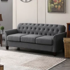 Hilda 73"Wide Living Room Sofa With Flared Arms | ARTFUL LIVING DESIGN 23 Hilda 73"Wide Living Room Sofa With Flared Arms | ARTFUL LIVING DESIGN -Baxton Studio Sale Shop GUEST ec9861cb fe9d 4716 9ab5 89b1eac434af