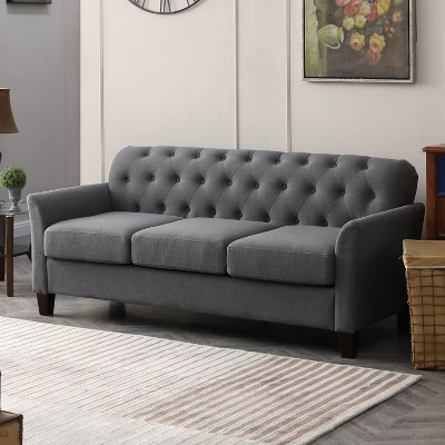 Hilda 73"Wide Living Room Sofa With Flared Arms | ARTFUL LIVING DESIGN 11 Hilda 73"Wide Living Room Sofa With Flared Arms | ARTFUL LIVING DESIGN - Image 11