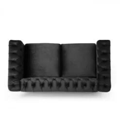 Brinkhaven Modern Glam Tufted Velvet Loveseat With Nailhead Trim - Christopher Knight Home 13 Brinkhaven Modern Glam Tufted Velvet Loveseat With Nailhead Trim - Christopher Knight Home -Baxton Studio Sale Shop GUEST eca0083e 5ef9 4c65 8bae c89aa70087b7