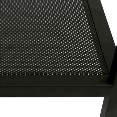 22' Metal Side Table In Black - Henn&Hart 6 22' Metal Side Table In Black - Henn&Hart - Image 6