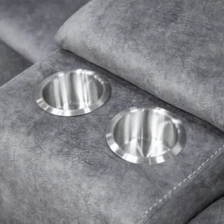 MiBasics 79" Breezenight Transitional Manual Reclining Loveseat: Palomino Upholstery, Cup Holders -Baxton Studio Sale Shop GUEST ed1325f3 af1c 4167 8963 f3d51cd329a0