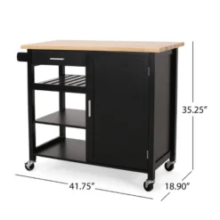 Westcliffe Contemporary Kitchen Cart With Wheels - Christopher Knight Home -Baxton Studio Sale Shop GUEST ed57fdf0 3704 4d35 aa47 b4fb1545ef3a