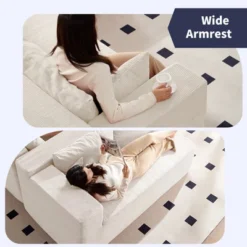 Mjkone 106'' Modern 2-Piece Corduroy Free Combination L-Shaped Sofa Deep Seat,Upholstered Chaise Sectional Sofas With Left Chaise -Baxton Studio Sale Shop GUEST edaaad77 5f98 4999 8d4c 78cac6047378