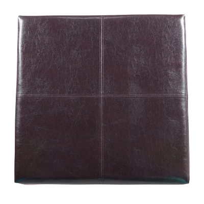 Luxury Large Square Storage Ottoman - HomePop 6 Luxury Large Square Storage Ottoman - HomePop - Image 6