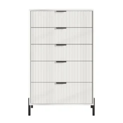 Festivo 3pc Modern Elegance 2 Drawer Nightstands And 5 Drawer Chest Set Off-White -Baxton Studio Sale Shop GUEST ede3647b 5385 4f3f b657 efbe46a9903c