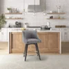 Powell Swivel Counter Height Barstool Gray