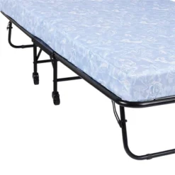 Twin 5" Mattress With Folding Metal Guest Bed - Room & Joy -Baxton Studio Sale Shop GUEST edff6de9 ea9c 43d0 99ae bca5e736ec40