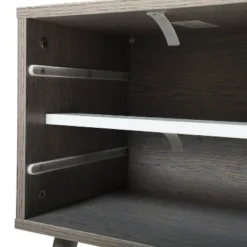 Resenkos Set Of 2 Bedside Table With Two Drawer Storage Design For Living Room Sofa - Gray, Night Stand -Baxton Studio Sale Shop GUEST ee178341 c10a 469d a315 5f44b0038814