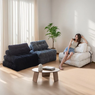 MAXYOYO Corduroy Folding Sofa Bed, Convertible Sleeper Chair With Pillow Foldable Mattress With Back Support 7 MAXYOYO Corduroy Folding Sofa Bed, Convertible Sleeper Chair With Pillow Foldable Mattress With Back Support - Image 7