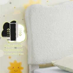 Twin Bed Frame, Twin Size Bed Frame With Cute Upholstered Headboard, Velvet Sturdy Platform Bedframe For Girls And Boys -Baxton Studio Sale Shop GUEST eebd49f0 782b 4459 bce5 efbd47b9961f