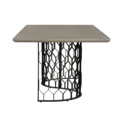 Rectangular Solange Concrete/Metal Dining Table Gray - Armen Living 8 Rectangular Solange Concrete/Metal Dining Table Gray - Armen Living -Baxton Studio Sale Shop GUEST eee02338 7b21 4799 bf80 d5217790a55b