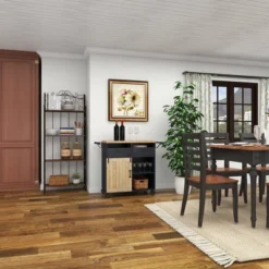 Industrial Rolling Cart Black - Olivia & May -Baxton Studio Sale Shop GUEST ef6506a7 2b8c 44a8 97f0 67eeca1bec70