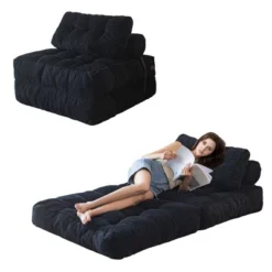 MAXYOYO Corduroy Folding Sofa Bed, Convertible Sleeper Chair With Pillow Foldable Mattress With Back Support 28 MAXYOYO Corduroy Folding Sofa Bed, Convertible Sleeper Chair With Pillow Foldable Mattress With Back Support -Baxton Studio Sale Shop GUEST ef88bdb8 8e76 4a8a ab96 23630f0116a2