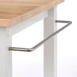 Mylah Kitchen 2-Tier Rolling Cart - Buylateral -Baxton Studio Sale Shop GUEST efe40303 f129 4ac8 9fe0 8b2f7e562743