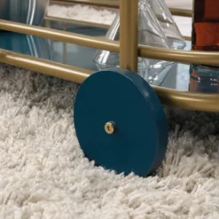 Coral Cape Bar Cart With Metal And Glass Satin Gold - Sauder -Baxton Studio Sale Shop GUEST f1b1e2be f72a 471b b5ac e9749fea30b2